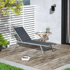 Gartenliege 84B-418BK Braun - Metall - 58 x 97 x 170 cm