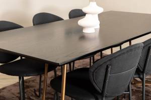 Essgruppe Pippi 20 (7-teilig) Schwarz - Massivholz - 90 x 75 x 190 cm