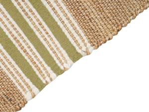 Teppich MIRZA Beige - Creme - Grün - Petrol - Weiß - 80 x 80 x 150 cm