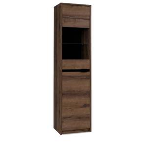 Vitrinenschrank MERO Braun - Holzwerkstoff - 50 x 215 x 40 cm