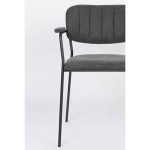 Lot de 2 chaises Jolien Gris - Textile - 60 x 79 x 57 cm