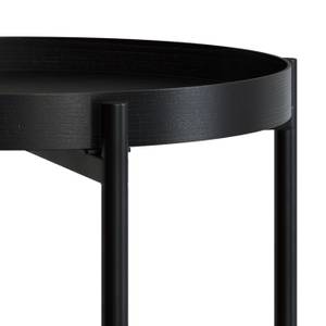 Table basse Lukut Noir - Bois massif - 49 x 50 x 49 cm