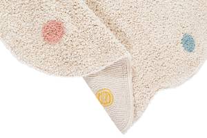 Waschbarer Baumwollteppich, COOKIE ROUND Beige - Textil - 120 x 120 cm