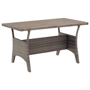 Table de jardin 3002730 Gris - Métal - Polyrotin - 70 x 66 x 120 cm