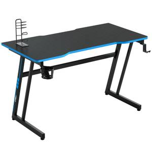 119cm Gaming Tisch Z-förmig Blau - Holzwerkstoff - 60 x 73 x 119 cm