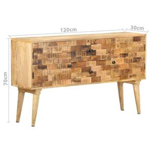 Sideboard 320801 Braun - Massivholz - Holzart/Dekor - 120 x 70 x 30 cm