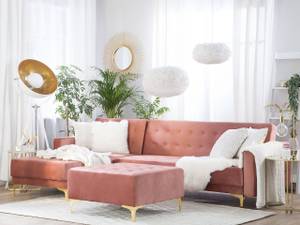 Modulsofa ABERDEEN 2-tlg Gold - Pink - Breite: 267 cm