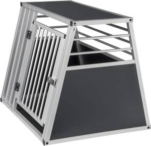 Hundetransportbox Eliza Schwarz - Holzwerkstoff - Metall - Kunststoff - 80 x 67 x 65 cm