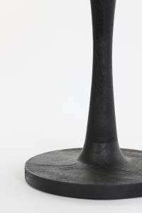 Table d'appoint BICABA Imitation frêne noir - Noir - 50 x 55 x 50 cm