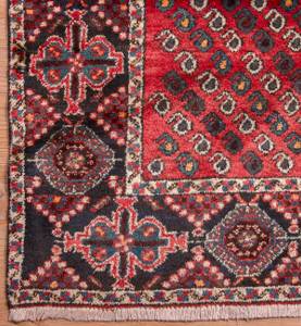 Sharbabak - 256x189cm Rot - Naturfaser - 189 x 1 x 256 cm