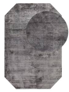 Viskoseteppich Milian Grau - Naturfaser - 140 x 1 x 200 cm