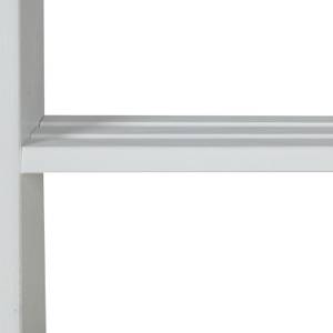 Lit mezzanine avec rideau 1434 Blanc - Sans sommier - Profondeur : 219 cm