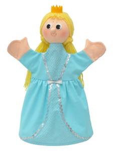 Handpuppe Prinzessin Blau - Textil - 25 x 36 x 9 cm