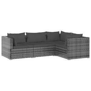 Garten-Lounge-Set (4-teilig) 3013632-14 Anthrazit - Grau