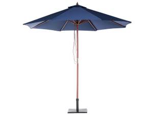 Parasol droit TOSCANA Bleu - Doré - Bleu marine - Chêne foncé