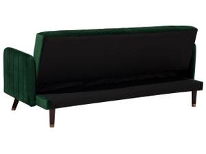 3-Sitzer Sofa SENJA Smaragdgrün - Grün - Eiche Dunkel