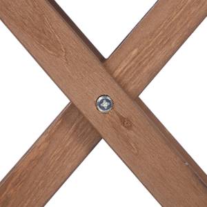 Table pliante en bois marron Marron - Bois manufacturé - 50 x 50 x 50 cm