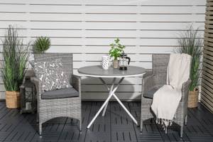 Ensemble de salon de jardin Parma Gris - Rotin - 90 x 74 x 90 cm