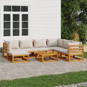 Garten-Lounge-Set 3028504-20 (8-teilig) Grau - Hellgrau