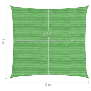 Voile solaire 3006391-4 Vert - Matière plastique - 300 x 1 x 300 cm