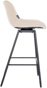 Tabouret de bar Weston Crème - Fourrure synthétique