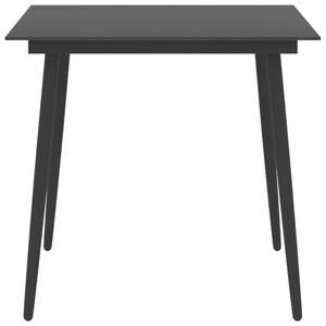 Table de jardin 3005477 Noir - Métal - 80 x 74 x 80 cm
