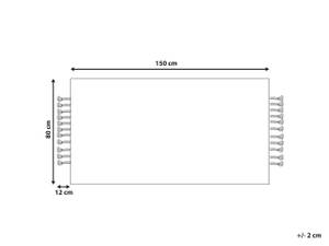 Teppich DEDEMLI 80 x 80 x 150 cm