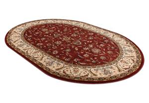 Tapis en Laine Omega Ovale Aries Fleurs Rouge - Textile - 200 x 1 x 300 cm