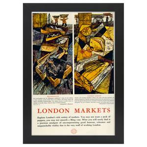 Bilderrahmen Poster 1961 Markets Schwarz