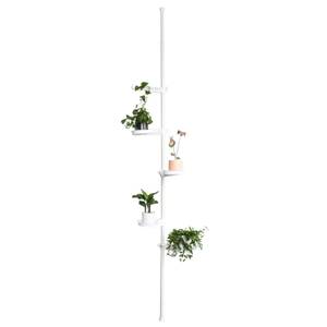 Blumenregal KLS09-W Weiß - Metall - Kunststoff - 1 x 314 x 1 cm