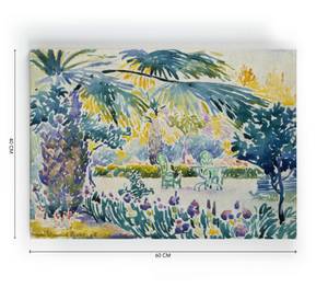 Leinwand 60x40 Garten eines Malers Textil - 3 x 60 x 40 cm