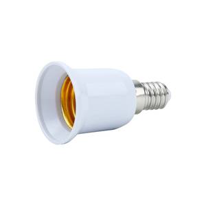 4x E14 auf E27 Lampensockel Adapter Weiß - Kunststoff - 5 x 9 x 13 cm