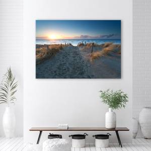 Wandbilder Meer Strand Sonnenuntergang 120 x 80 cm