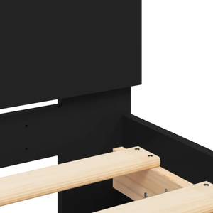 Bettgestell-K-12187 Schwarz - Holzwerkstoff - 80 x 70 x 193 cm