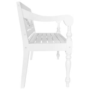 Banc 296120 Blanc - Bois massif - Bois/Imitation - 98 x 82 x 50 cm