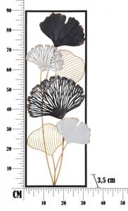 Wanddekoration Metall - 31 x 90 x 4 cm