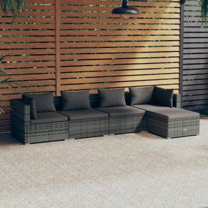 Salon de jardin (lot de 5) 3013632-9 Anthracite - Gris