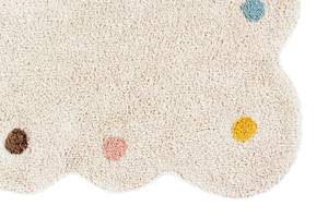 Tapis lavable en coton, COOKIE Beige - Textile - 120 x 160 cm