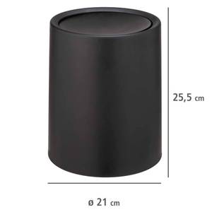 Poubelle ATRI Noir - Matière plastique - 21 x 26 x 21 cm