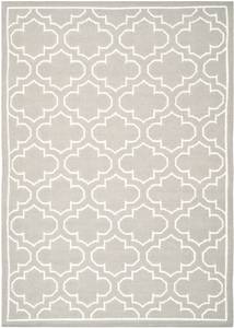 Innenteppich Lennox DHURRIE Beige - Grau - Textil - 185 x 1 x 275 cm