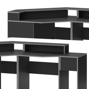 Computertisch Kron 3er-Set Schwarz - Holzwerkstoff - 90 x 87 x 90 cm