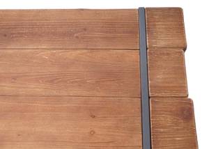 Esszimmergarnitur A15 (2-teilig) Braun - Holzwerkstoff - Metall - Holzart/Dekor - Holz teilmassiv - 160 x 80 x 90 cm