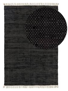 Teppich aus recyceltem Material Tom Schwarz - 60 x 100 cm