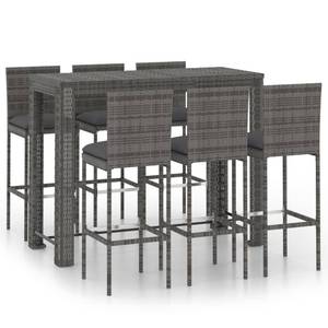 Bar-Set (7-teilig) 3011734-3 Grau - Metall - 61 x 111 x 141 cm