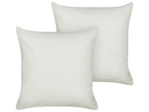 Coussin décoratif LEUZEA Blanc crème - Blanc - 45 x 45 cm