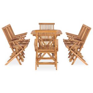 Gartenmöbel-Set Braun - Holzart/Dekor - Holz teilmassiv - 80 x 75 x 160 cm