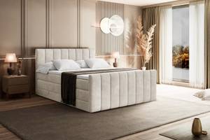 Boxspringbett OTTA-Z KING Beige - Breite: 120 cm