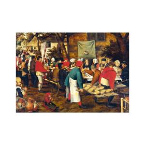 Puzzle P Bruegel Bauernhochzeitsfest Papier - 23 x 4 x 33 cm