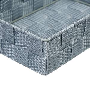 Lot de 6 paniers de rangement Gris - Métal - Matière plastique - 32 x 6 x 24 cm