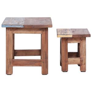 Satztisch (2er Set) 283922 Braun - Massivholz - 40 x 30 x 40 cm